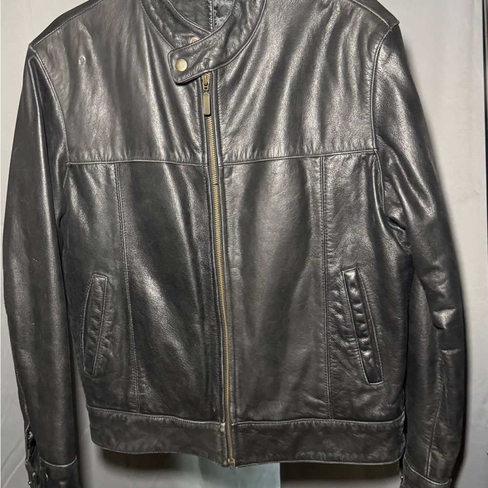 Men's Vintage 80’s Black Leather Jacket